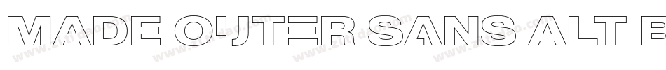 MADE Outer Sans Alt Black PERSONAL USE字体转换